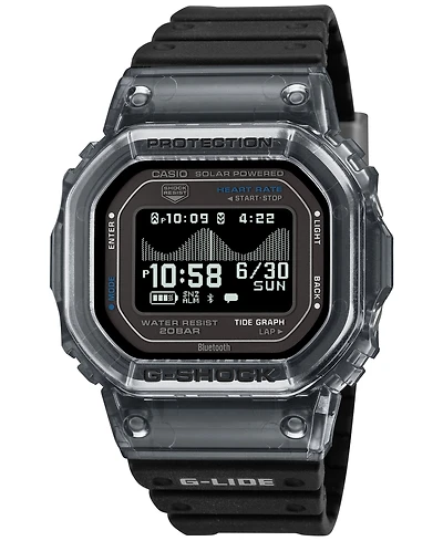 G-Shock Men's Japanese Quartz Black Soft Urethane Watch, 51.1mm