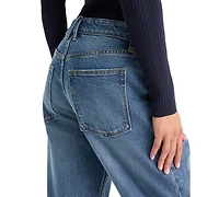 Good American Women's Mid-Rise Relaxed Jeans