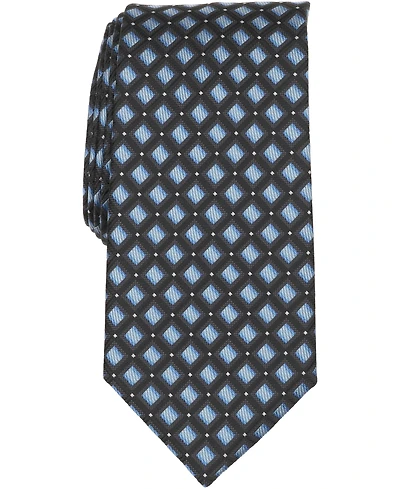 Perry Ellis Men's Machin Grid Classic Tie