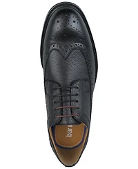 Bar Iii Men's Asherr Long Wing Brogue Leather Dress Shoes, Created for Macy's