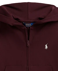 Polo Ralph Lauren Girls' 7-16 Ribbed Boxy Full-Zip Hoodie
