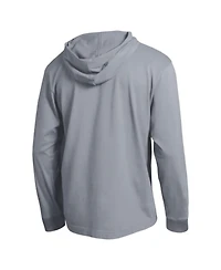 Champion Men's Heather Gray Indiana Hoosiers High Motor All-Star Long Sleeve Hooded T-Shirt