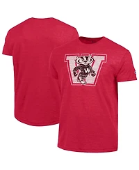 Champion Men's Red Wisconsin Badgers Triumph Tri-Blend T-Shirt