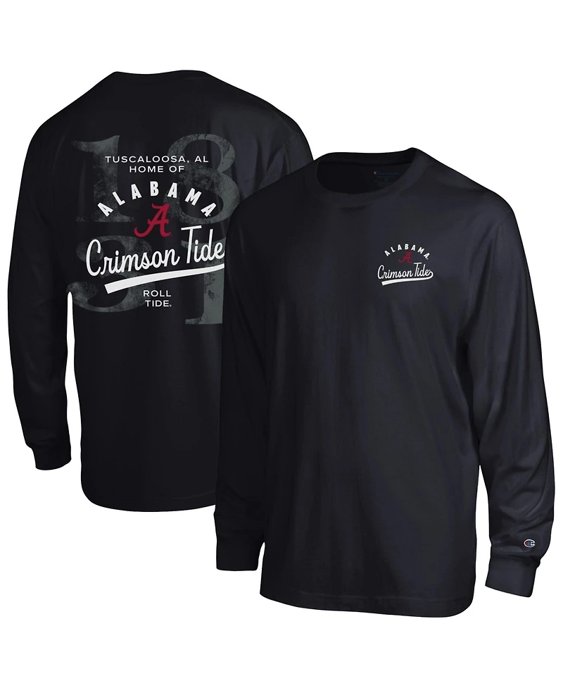 Champion Men's Black Alabama Crimson Tide Laminated All-Star Long Sleeve T-Shirt