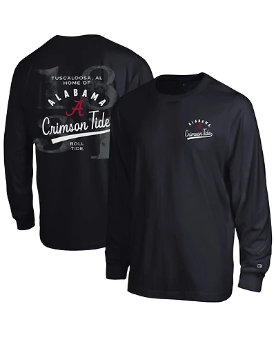 Champion Men's Black Alabama Crimson Tide Laminated All-Star Long Sleeve T-Shirt