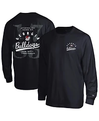 Champion Men's Black Georgia Bulldogs Laminated All-Star Long Sleeve T-Shirt