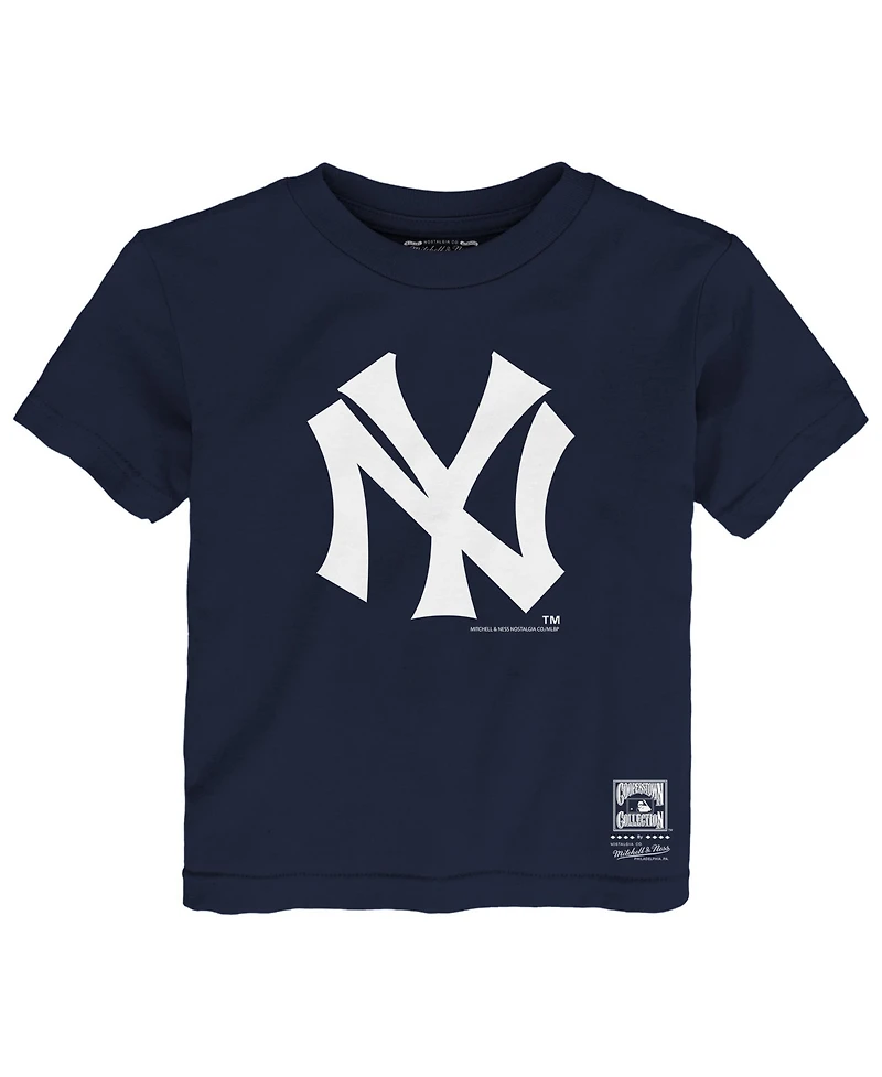 Mitchell & Ness Toddler Navy New York Yankees Retro Logo T-Shirt
