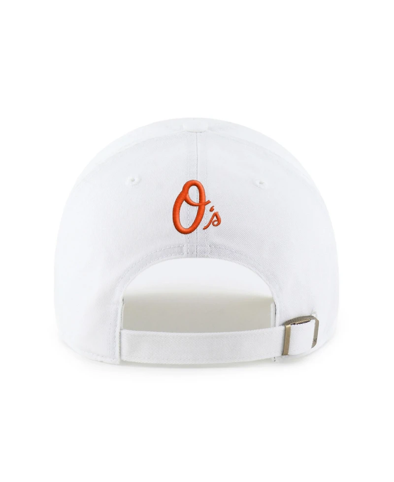 '47 Brand Preschool White Baltimore Orioles Ice Cream Helmet Clean Up Adjustable Hat