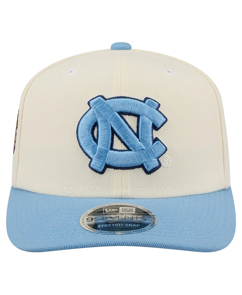 New Era Men's White, Carolina Blue North Carolina Tar Heels America's 250th 9SEVENTY Adjustable Hat
