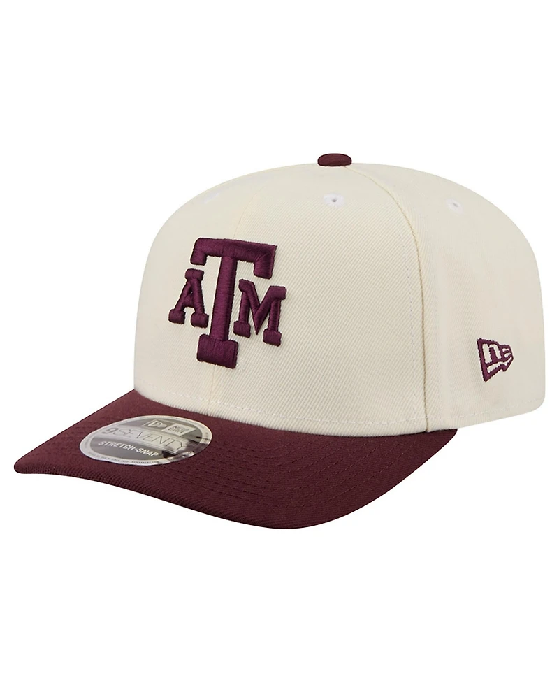 New Era Men's White, Maroon Texas A M Aggies America's 250th 9SEVENTY Adjustable Hat