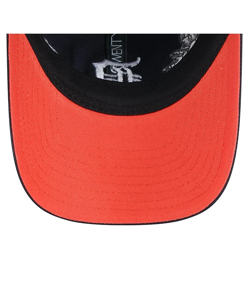 New Era Women's Navy Detroit Tigers Roses 9TWENTY Adjustable Hat
