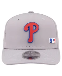 New Era Men's Gray Philadelphia Phillies Laser Perforated 9SEVENTY Adjustable Hat