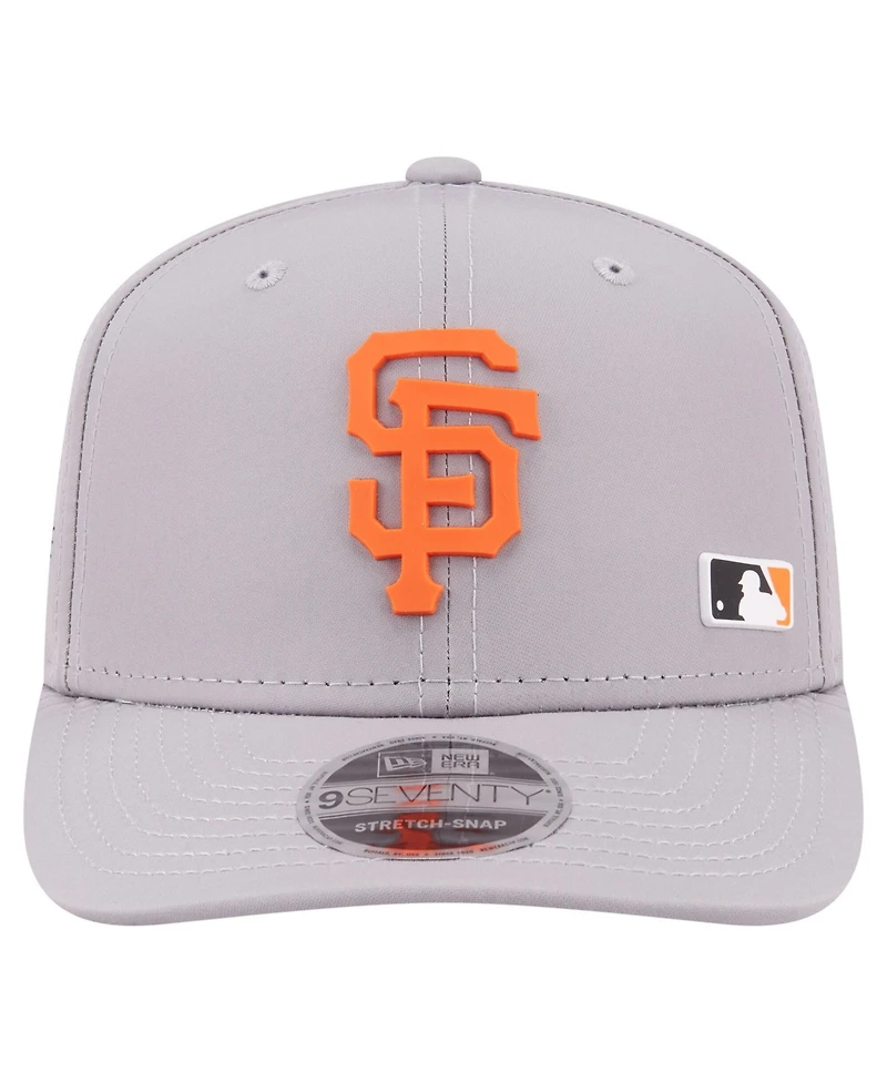 New Era Men's Gray San Francisco Giants Laser Perforated 9SEVENTY Adjustable Hat