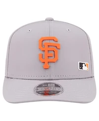 New Era Men's Gray San Francisco Giants Laser Perforated 9SEVENTY Adjustable Hat