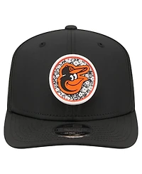 New Era Men's Black Baltimore Orioles Floral Patch 9SEVENTY Adjustable Hat