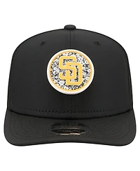 New Era Men's Black San Diego Padres Floral Patch 9SEVENTY Adjustable Hat