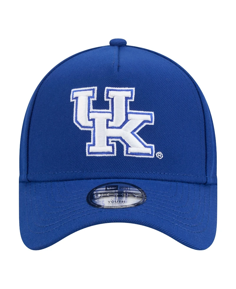 New Era Big Boys and Girls Royal Kentucky Wildcats 9FORTY A-Frame Adjustable Hat