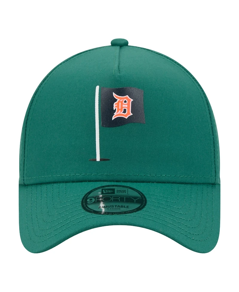 New Era Men's Green Detroit Tigers Pin Seeker 9FORTY A-Frame Adjustable Hat