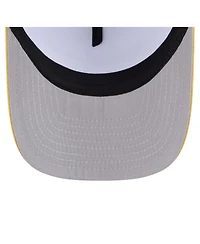 New Era Men's White, Gold Pittsburgh Pirates Foodie A-Frame 9FIFTY Trucker Snapback Hat