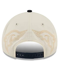 New Era Men's Stone Cleveland Guardians Western Stitch 9FORTY A-Frame Adjustable Hat