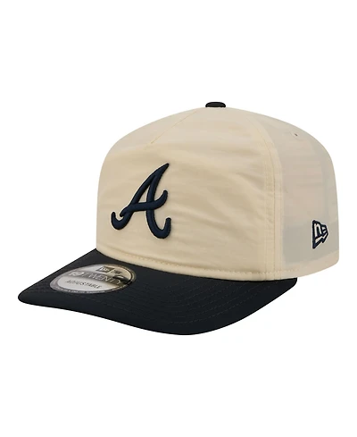 New Era Men's Cream, Navy Atlanta Braves Everyday 19TWENTY Adjustable Hat