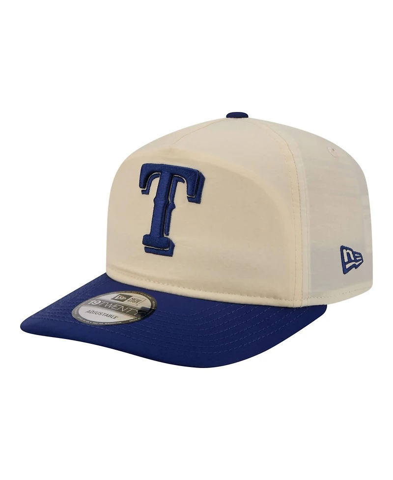 New Era Men's Cream, Royal Texas Rangers Everyday 19TWENTY Adjustable Hat