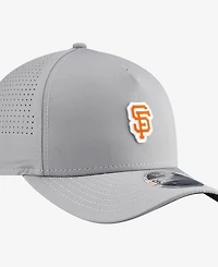 New Era Men's Gray San Francisco Giants Micro Logo 9FORTY M-Crown A-Frame Adjustable Hat