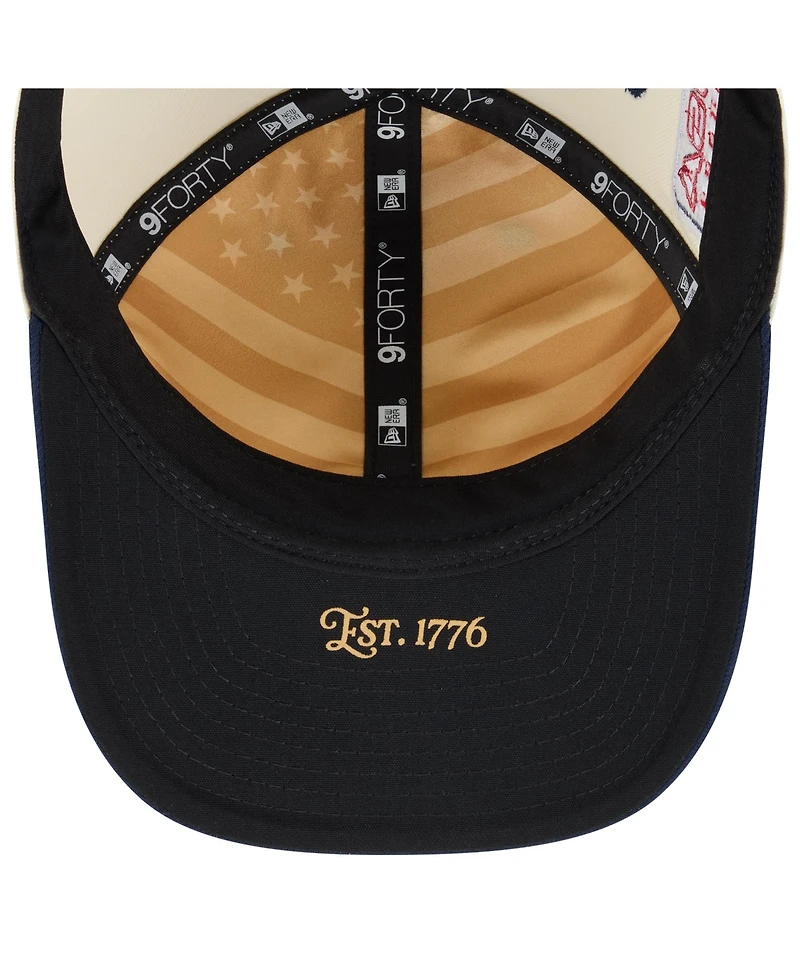 New Era Big Boys and Girls Cream, Navy Detroit Tigers Usa 250 9FORTY M-Crown Adjustable Hat