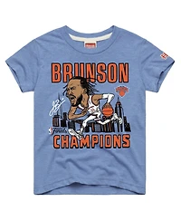 Homage Toddler Jalen Brunson Blue New York Knicks 2026 Nba Finals Champions Signature Tri-Blend T-Shirt
