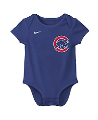 Nike Baby Boys and Girls Dansby Swanson Royal Chicago Cubs Name Number Bodysuit
