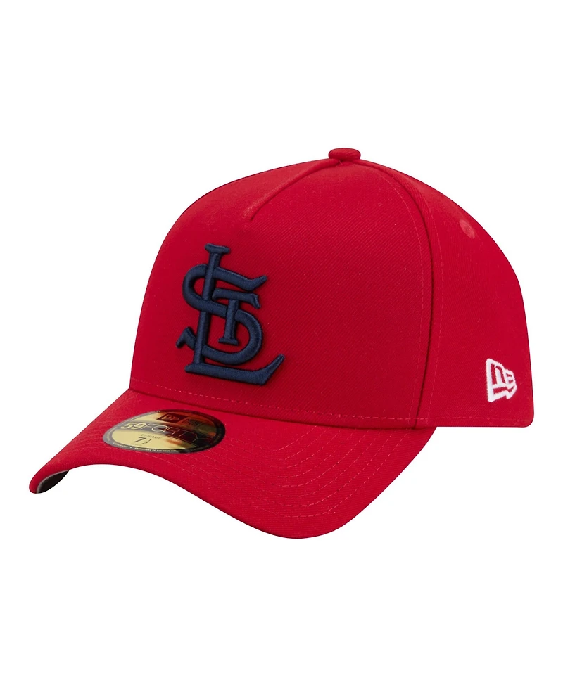 New Era Men's Red St. Louis Cardinals A-Frame 59FORTY Fitted Hat