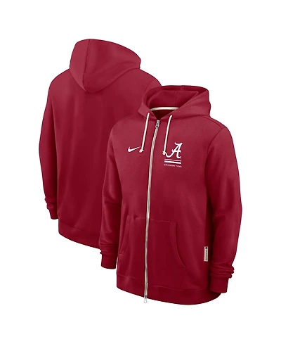 Nike Men's Crimson Alabama Tide 2026 Sideline Standard Issue Dri-fit Full-Zip Hoodie