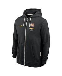 Nike Men's Black Lsu Tigers 2026 Sideline Standard Issue Dri-fit Full-Zip Hoodie