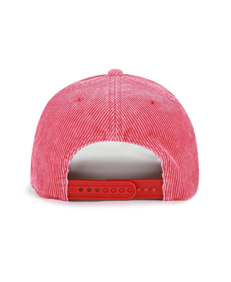 '47 Brand Men's Scarlet Ohio State Buckeyes Reclaim Snow Wash Corduroy Hitch Adjustable Hat
