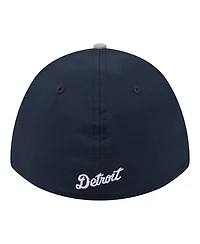 New Era Men's Navy, Gray Detroit Tigers Rope M-Crown A-Frame 39THIRTY Flex Hat