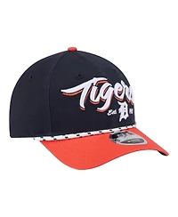 New Era Men's Navy, Orange Detroit Tigers Team Loyal 9FORTY M-Crown Adjustable Hat