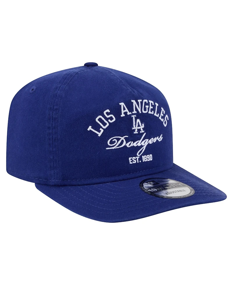 New Era Men's Royal Los Angeles Dodgers Stacked 19TWENTY Adjustable Hat