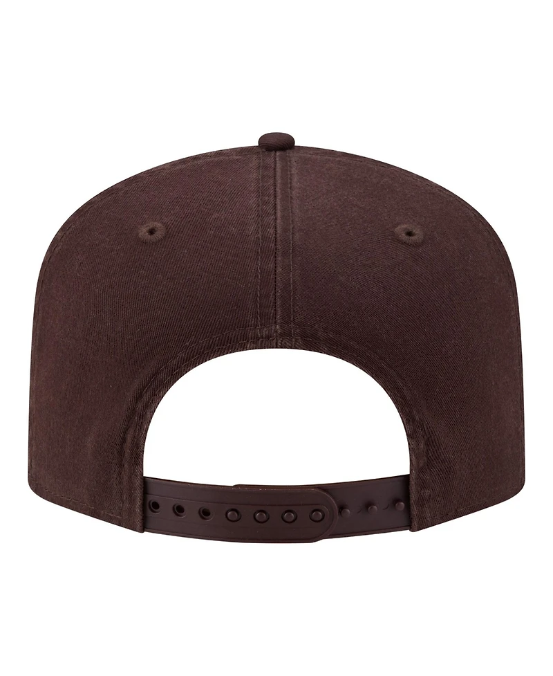 New Era Men's Brown San Diego Padres Stacked 19TWENTY Adjustable Hat
