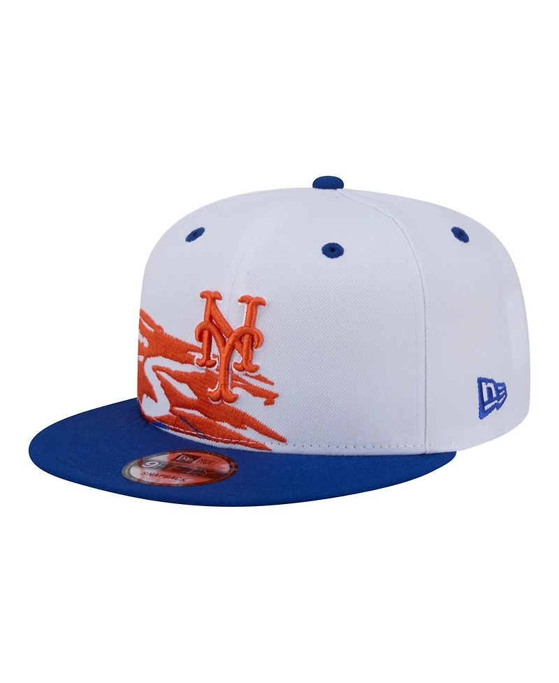 New Era Men's White, Royal New York Mets 9FIFTY Snapback Hat