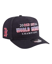 New Era Men's Navy Boston Red Sox 2004 World Series Champions Historic 9FIFTY A-Frame Snapback Hat