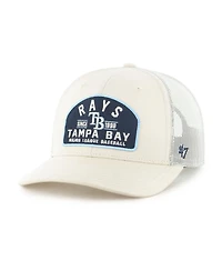 '47 Brand Men's Cream Tampa Bay Rays Leland Adjustable Trucker Hat