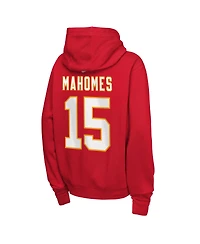 Nike Big Boys and Girls Patrick Mahomes Red Kansas City Chiefs Name Number Club Fleece Hoodie