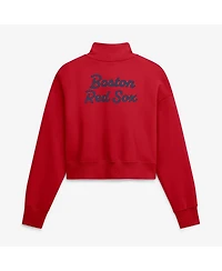 Nike Women's Red Boston Sox Primetime Phoenix Fleece Half-Zip Sweatshirt