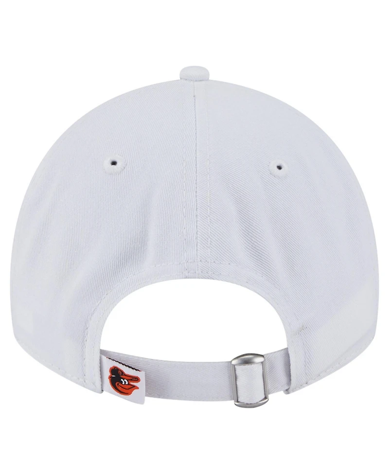 New Era Women's White Baltimore Orioles Team Fan 9TWENTY Adjustable Hat
