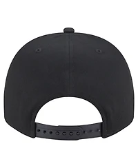 New Era Men's Black Minnesota Twins Chainstitch 9FIFTY A-Frame Snapback Hat