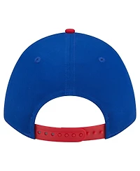 New Era Men's Royal, Red Chicago Cubs Arch 9FORTY A-Frame M-Crown Adjustable Hat