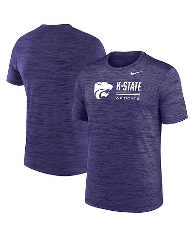 Nike Men's Purple Kansas State Wildcats Velocity Dri-fit T-Shirt