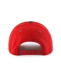 '47 Brand Men's and Women's Red Wisconsin Badgers Windowpane Plaid Collection Hitch Adjustable Hat