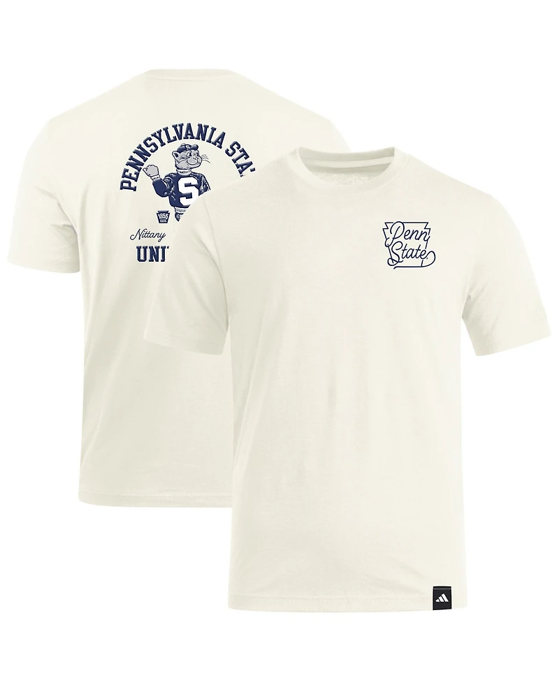 Adidas Men's Cream Penn State Nittany Lions Vault Premium T-Shirt