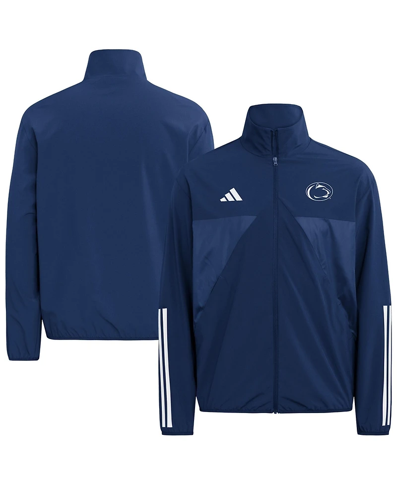 Adidas Men's Navy Penn State Nittany Lions House Of Tiro Full-Zip Woven Track Jacket